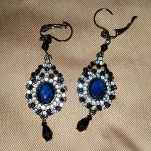 Avon rhinestone drop earrings